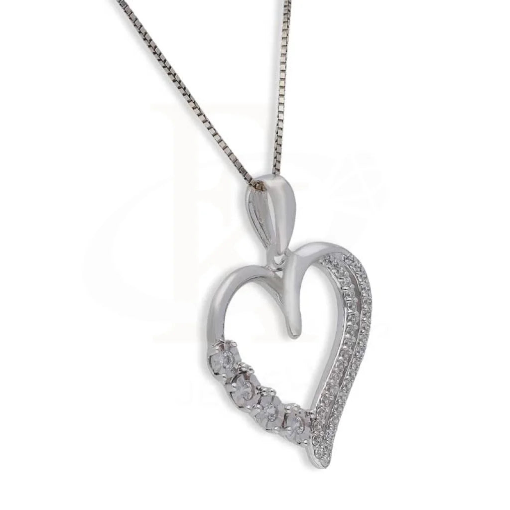 Sterling Silver 925 Necklace (Chain With Heart Pendant) - Fkjnklsl2997 Necklaces