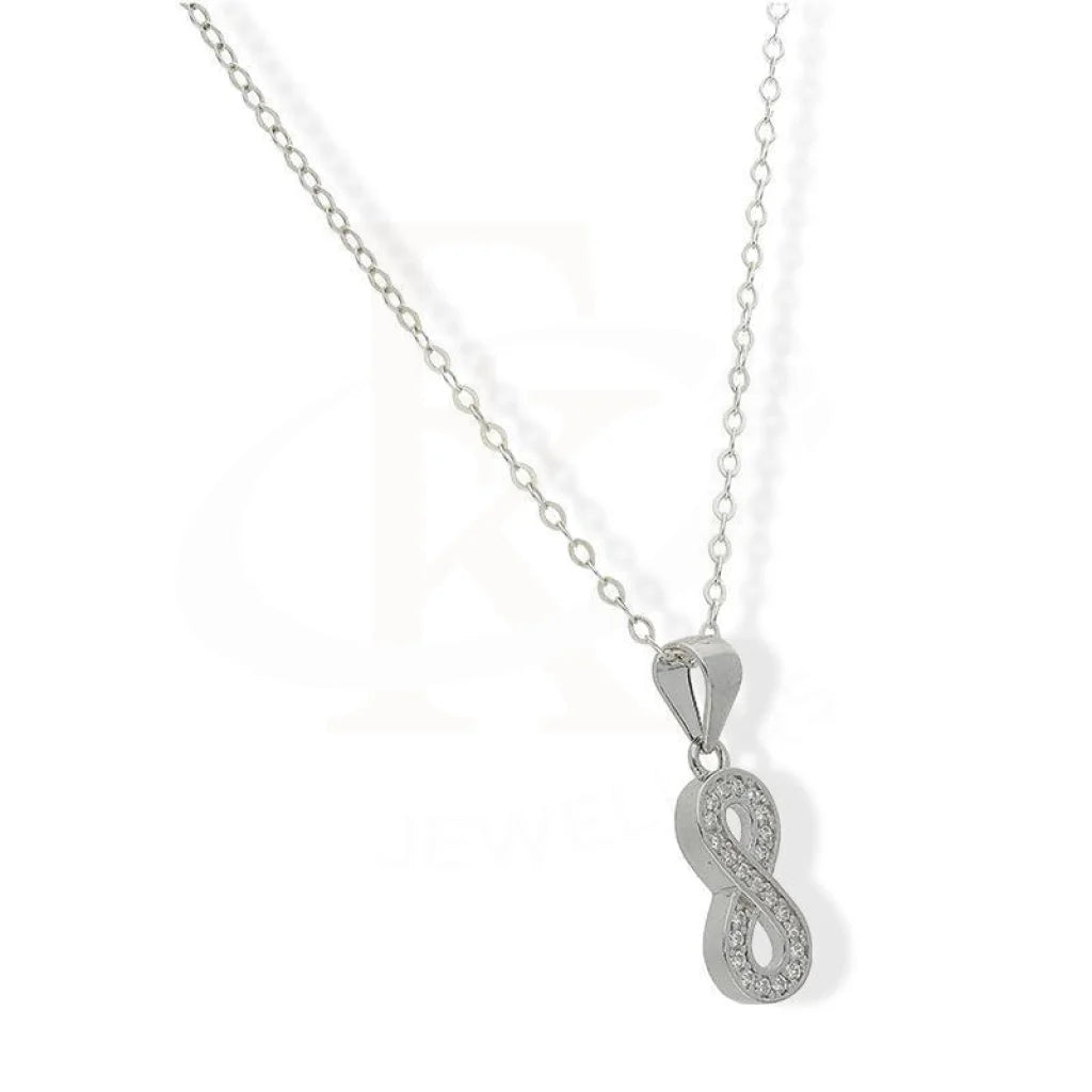 Sterling Silver 925 Necklace (Chain With Infinity Pendant) - Fkjnklsl3064 Necklaces