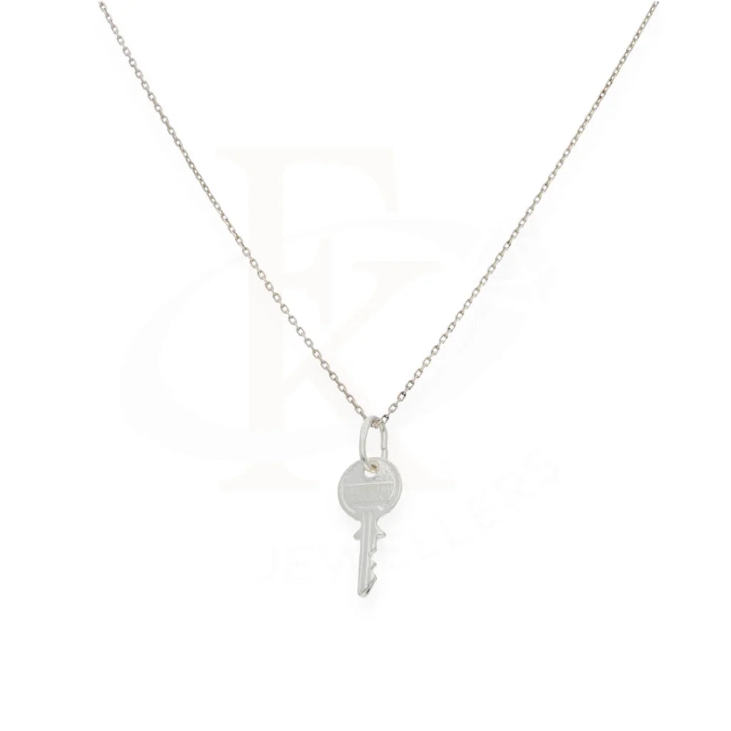 Sterling Silver 925 Necklace (Chain With Key Shaped Pendant) - Fkjnklsl7980 Necklaces