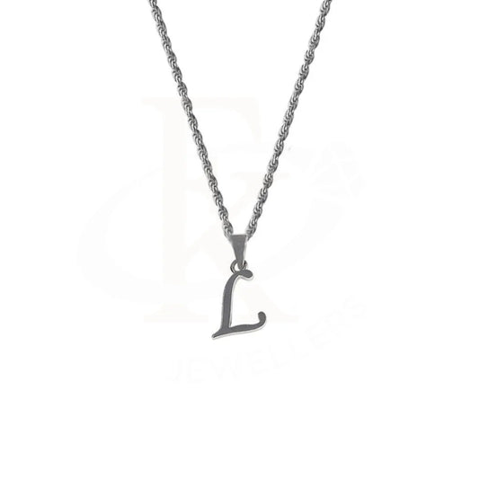 Italian Silver 925 Necklace (Chain With L For Love Alphabet Pendant) - Fkjnkl1696 Necklaces