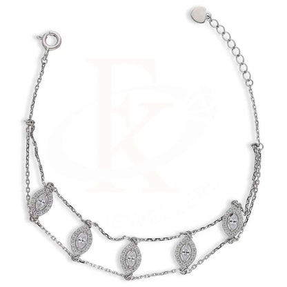 Sterling Silver 925 Oval Shaped Bracelet - Fkjbrlsl2817 Bracelets