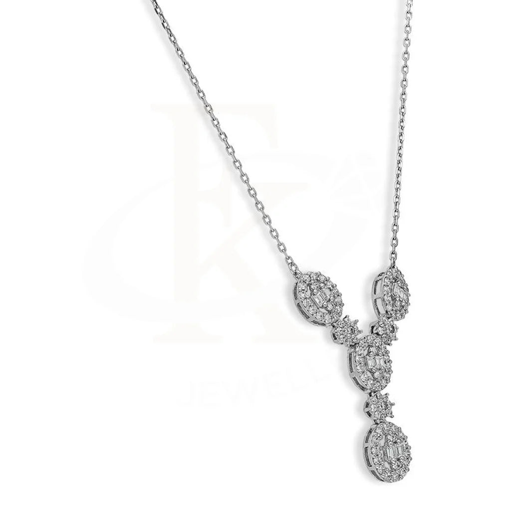 Italian Silver 925 Oval Shaped Pendant Set (Necklace Earrings And Ring) - Fkjnklstsl2344 Sets