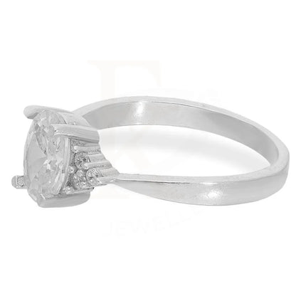 Italian Silver 925 Oval Shaped Solitaire Ring - Fkjrnsl2180 Rings