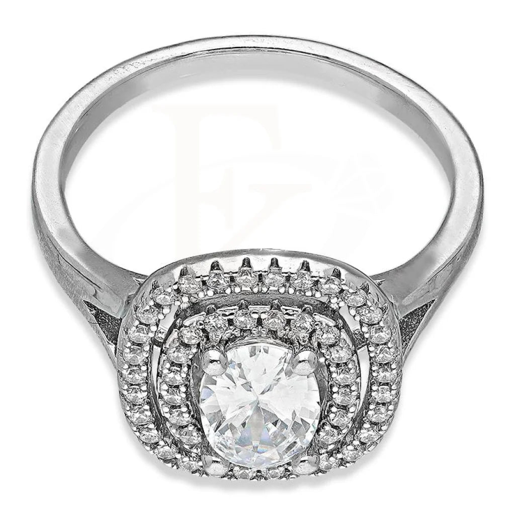 Italian Silver 925 Oval Solitaire Ring - Fkjrnsl3002 Rings