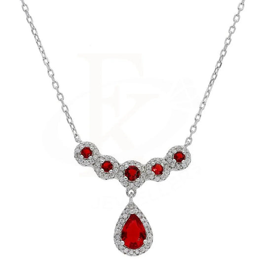 Italian Silver 925 Pear Necklace - Fkjnkl1885 Necklaces