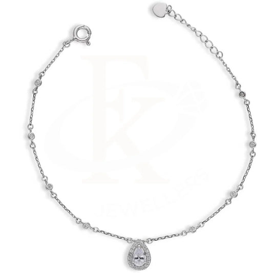 Sterling Silver 925 Pear Shaped Bracelet - Fkjbrlsl2779 Bracelets