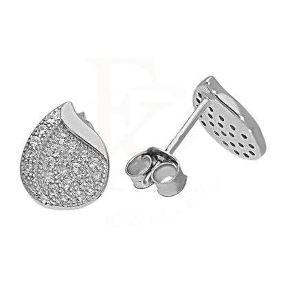 Italian Silver 925 Pear Shaped Stud Earrings - Fkjernsl2515