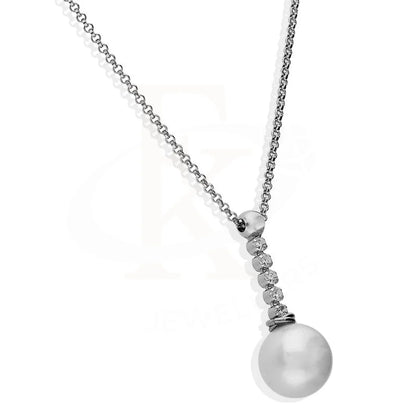 Italian Silver 925 Pearl Necklace - Fkjnklsl2259 Necklaces