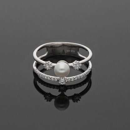 Sterling Silver 925 Pearl Ring - Fkjrnsl3637 Rings