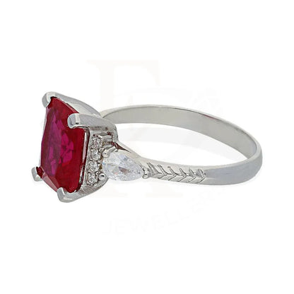 Italian Silver 925 Red Solitaire Ring - Fkjrnsl2272 Rings