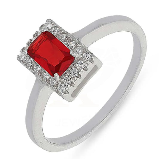 Italian Silver 925 Red Solitaire Ring - Fkjrnsl2484 Rings