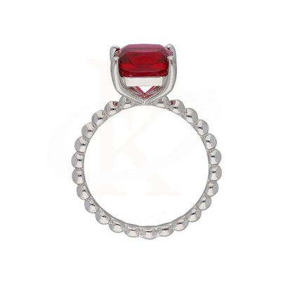 Italian Silver 925 Red Solitaire Ring - Fkjrnsl3494 Rings