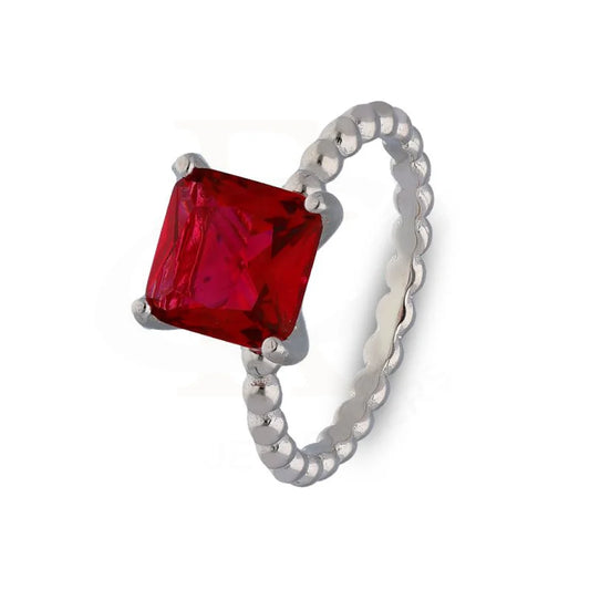 Italian Silver 925 Red Solitaire Ring - Fkjrnsl3494 Rings