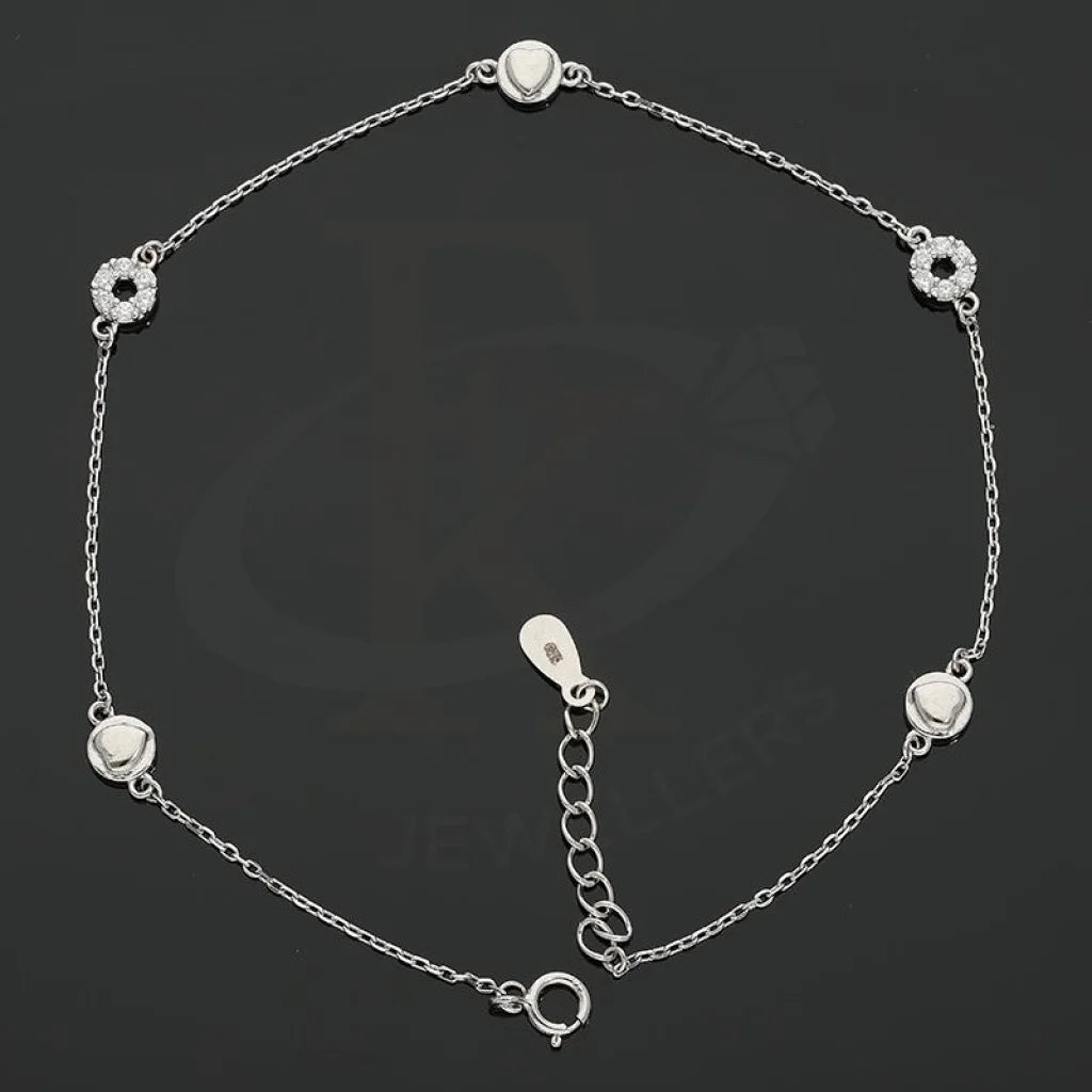 Italian Silver 925 Rings And Balls Anklet - Fkjanklsl1987 Anklets