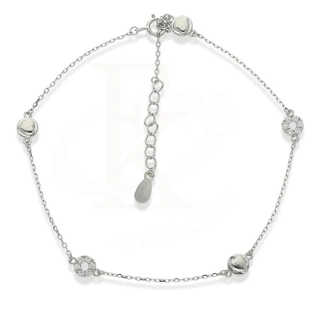 Italian Silver 925 Rings And Balls Anklet - Fkjanklsl1987 Anklets