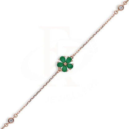 Sterling Silver 925 Rose Gold Plated Flower Bracelet - Fkjbrlsl2811 Bracelets