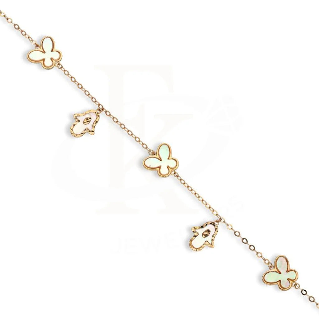 Italian Silver 925 Rose Gold Plated Hanging Charms Bracelet - Fkjbrlsl2573 Bracelets