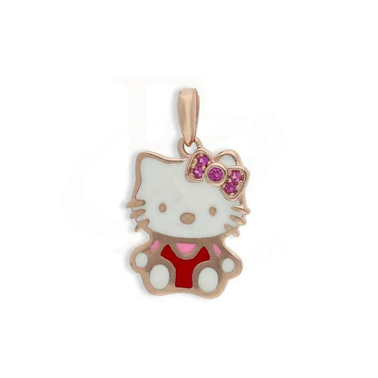 Sterling Silver 925 Rose Gold Plated Hello Kitty Pendant - Fkjpndsl3097 Pendants