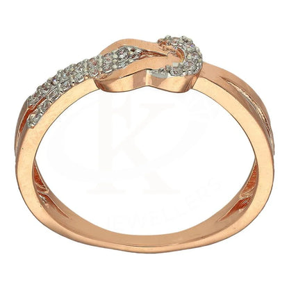 Italian Silver 925 Rose Gold Plated Knot Ring - Fkjrnsl2970 Rings