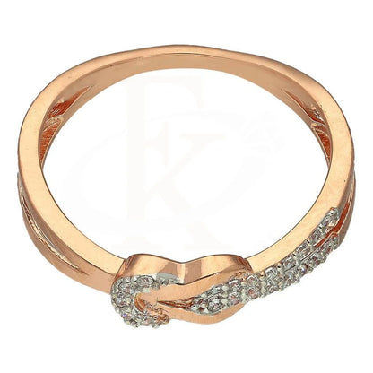 Italian Silver 925 Rose Gold Plated Knot Ring - Fkjrnsl2970 Rings