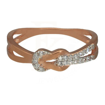 Italian Silver 925 Rose Gold Plated Knot Ring - Fkjrnsl2970 Rings