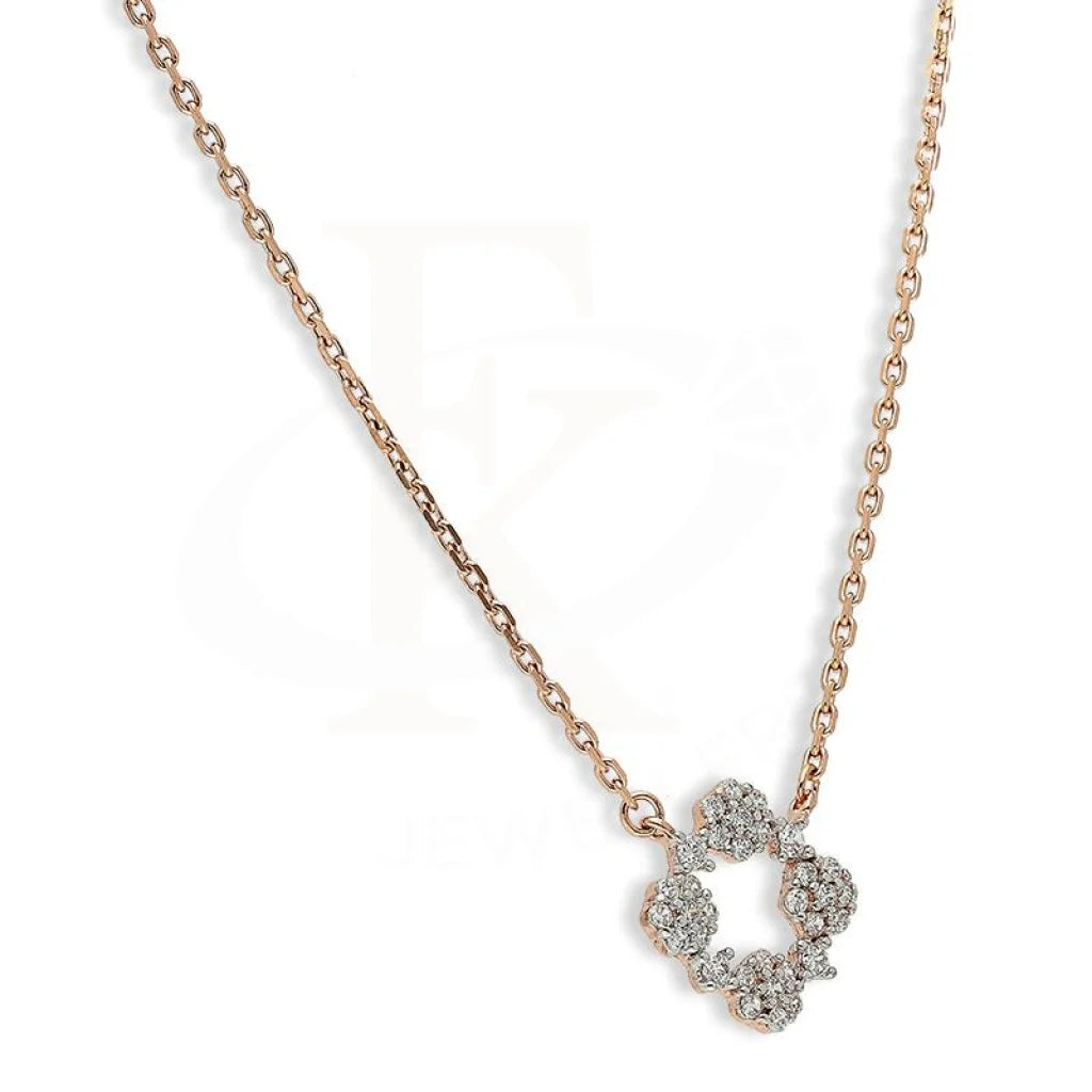 Italian Silver 925 Rose Gold Plated Necklace - Fkjnklsl2590 Necklaces