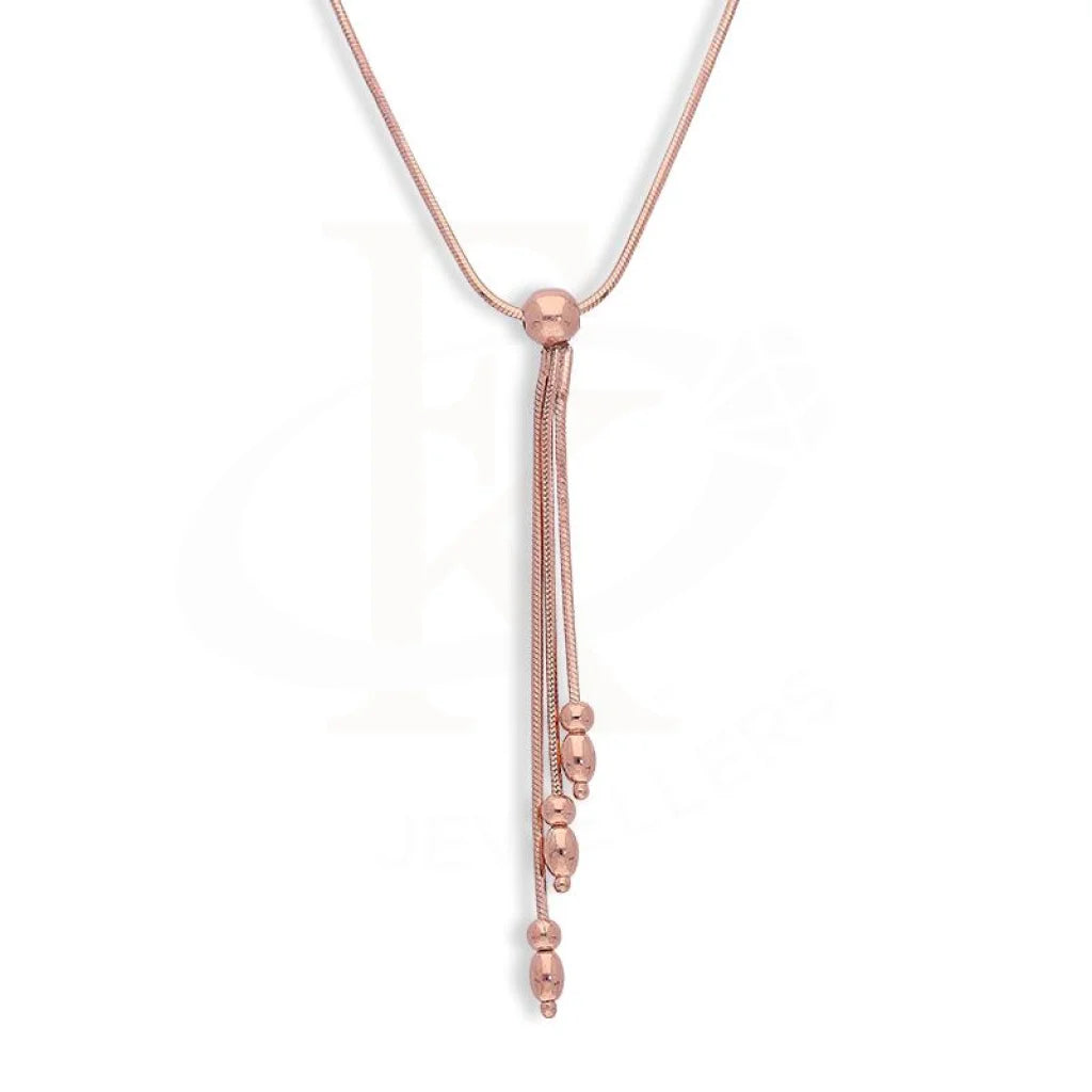 Italian Silver 925 Rose Gold Plated Pendant Set (Necklace And Bracelet) - Fkjnklstsl2334 Sets