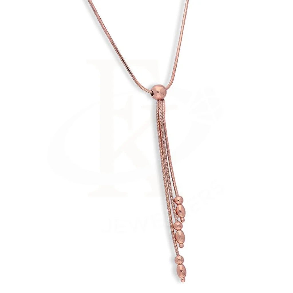 Italian Silver 925 Rose Gold Plated Pendant Set (Necklace And Bracelet) - Fkjnklstsl2334 Sets