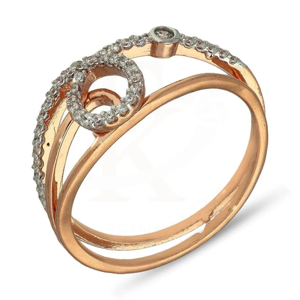 Italian Silver 925 Rose Gold Plated Ring - Fkjrnsl2969 Rings