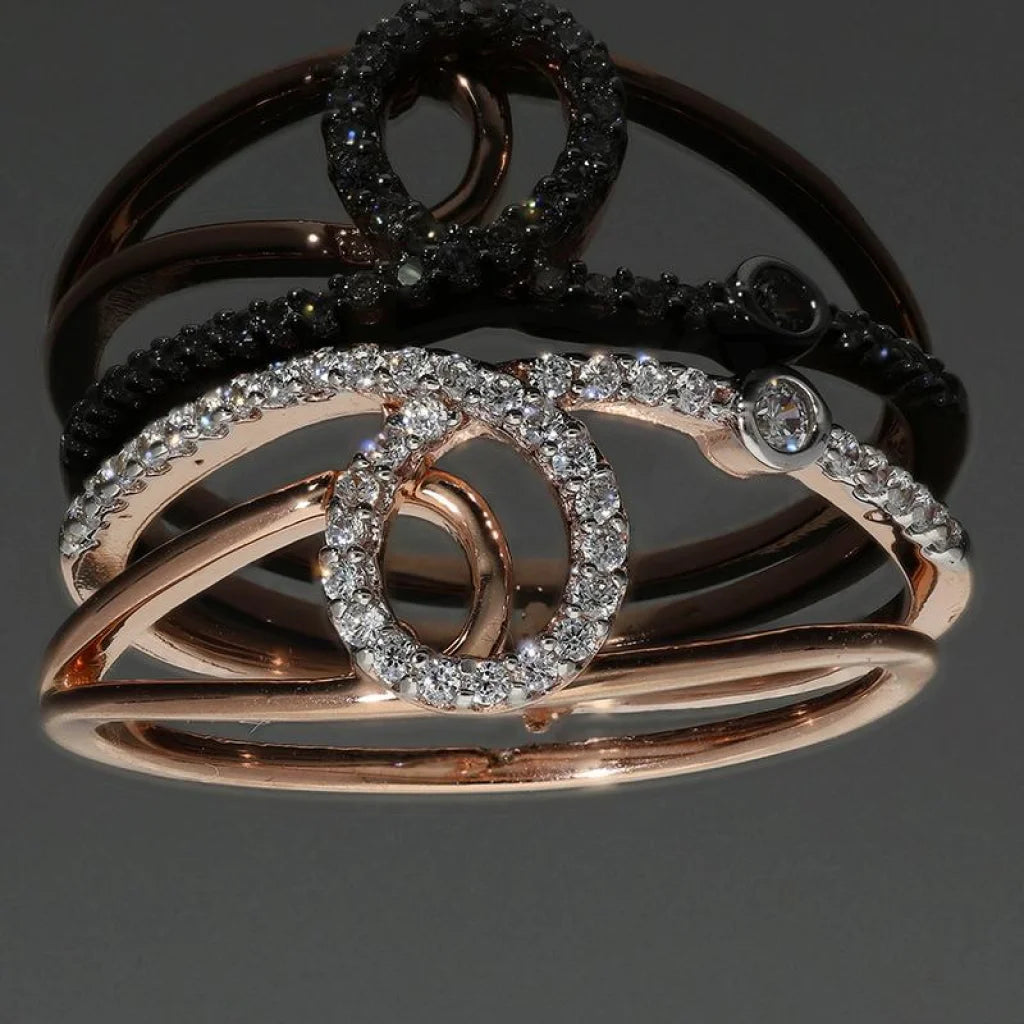 Italian Silver 925 Rose Gold Plated Ring - Fkjrnsl2969 Rings