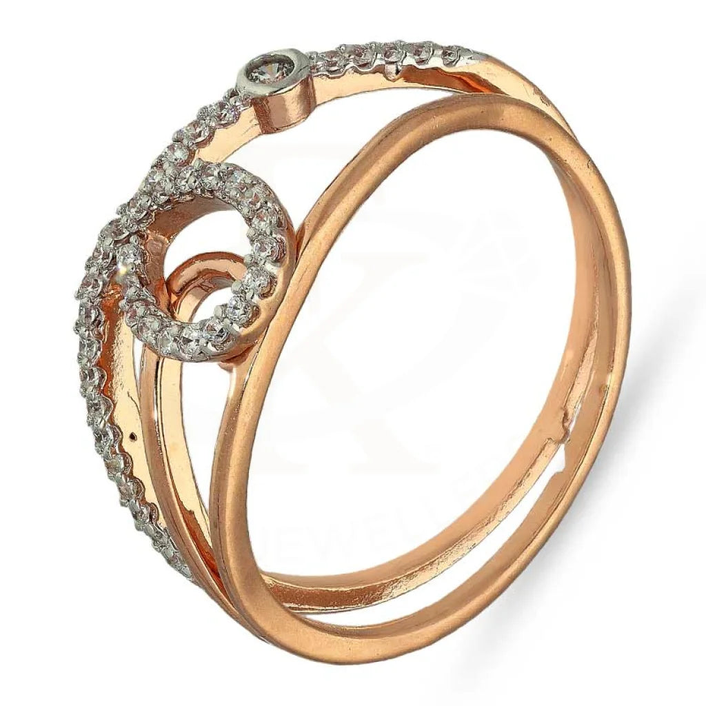 Italian Silver 925 Rose Gold Plated Ring - Fkjrnsl2969 Rings