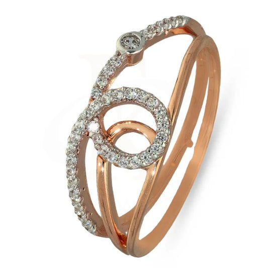 Italian Silver 925 Rose Gold Plated Ring - Fkjrnsl2969 Rings