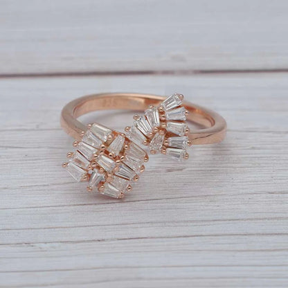 Sterling Silver 925 Rose Gold Plated Ring - Fkjrnsl3653 Rings