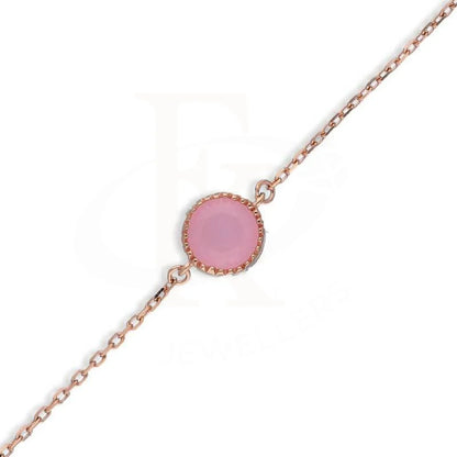 Sterling Silver 925 Rose Gold Plated Round Shaped Bracelet - Fkjbrlsl2776 Bracelets