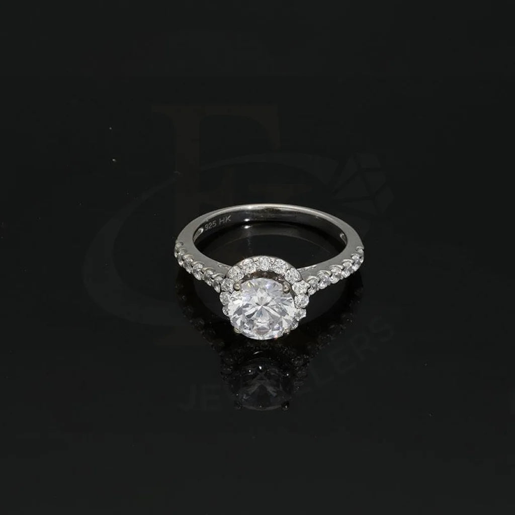 Italian Silver 925 Round Cut Solitaire Ring - Fkjrn2078 Rings