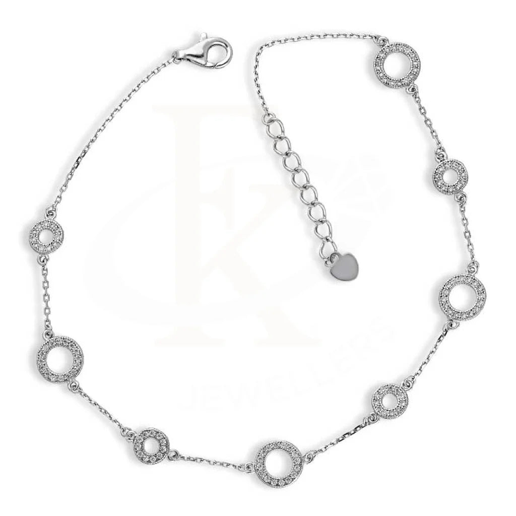 Sterling Silver 925 Round Shaped Anklet - Fkjanklsl2020 Anklets