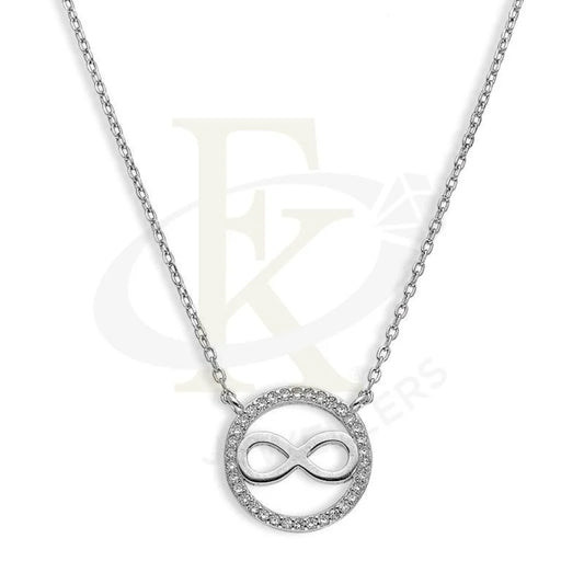 Italian Silver 925 Round Shaped Infinity Necklace - Fkjnklsl2588 Necklaces