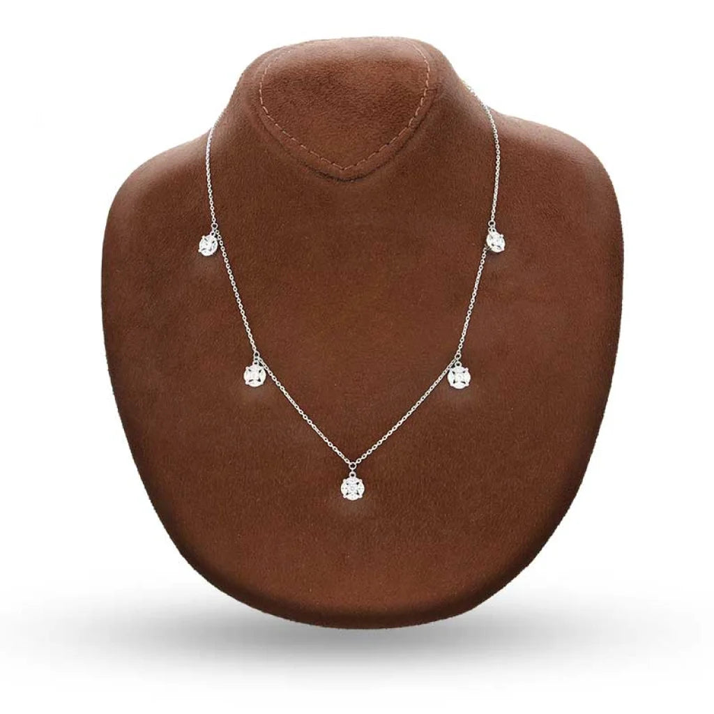 Sterling Silver 925 Round Shaped Necklace - Fkjnklsl2937 Necklaces