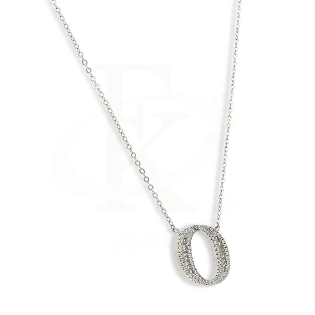 Sterling Silver 925 Round Shaped Necklace - Fkjnklsl3103 Necklaces