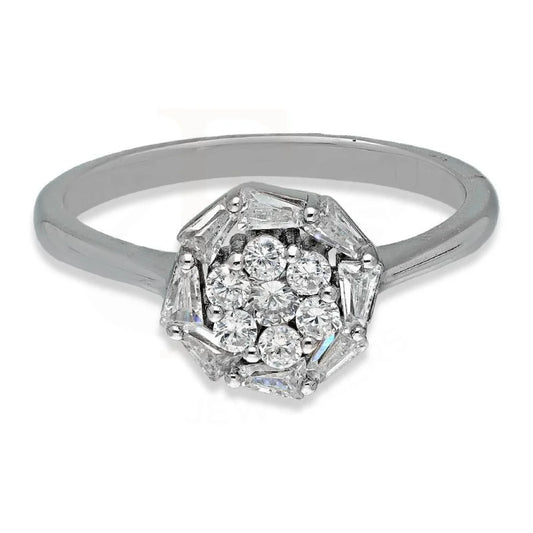 Italian Silver 925 Round Shaped Solitaire Pendant Set (Necklace Earrings And Ring) - Fkjnklstsl2329