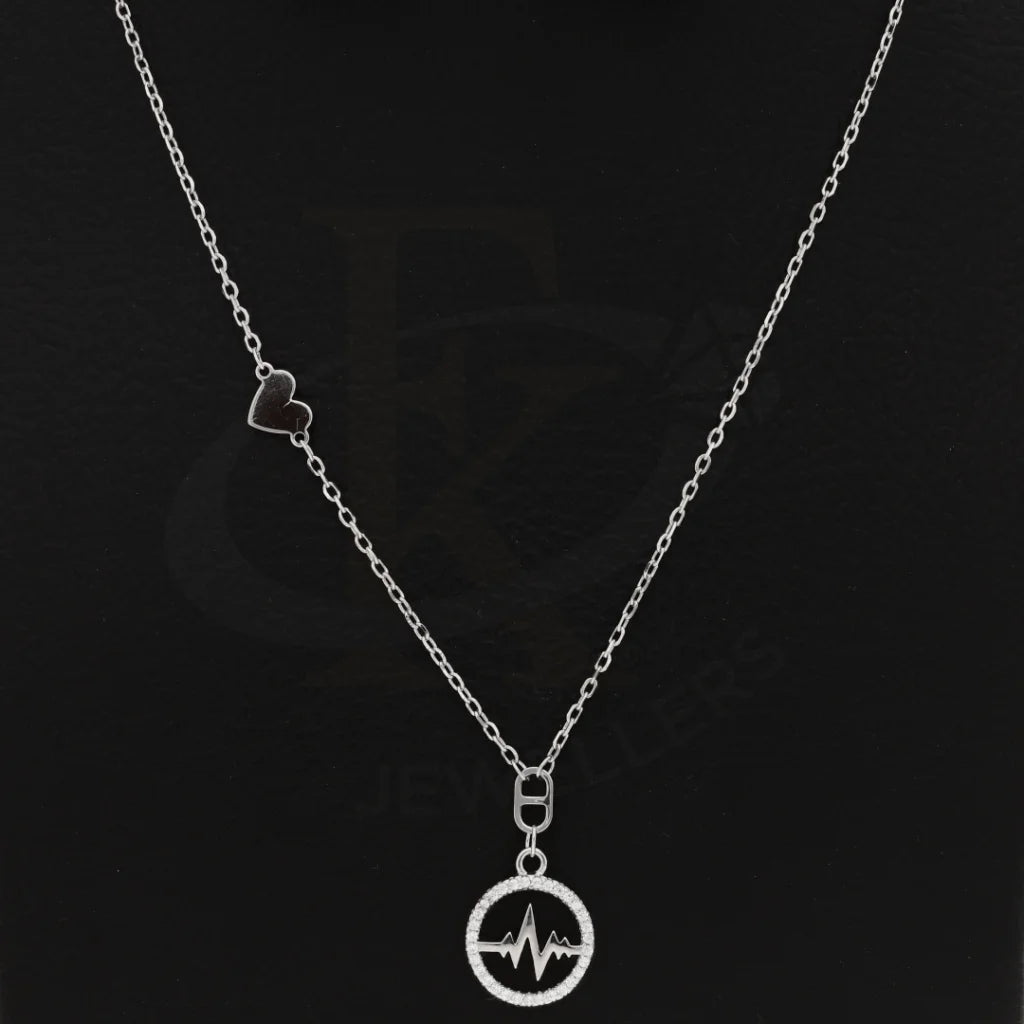 Sterling Silver 925 Round With Lifeline Necklace - Fkjnklsl5884 Necklaces