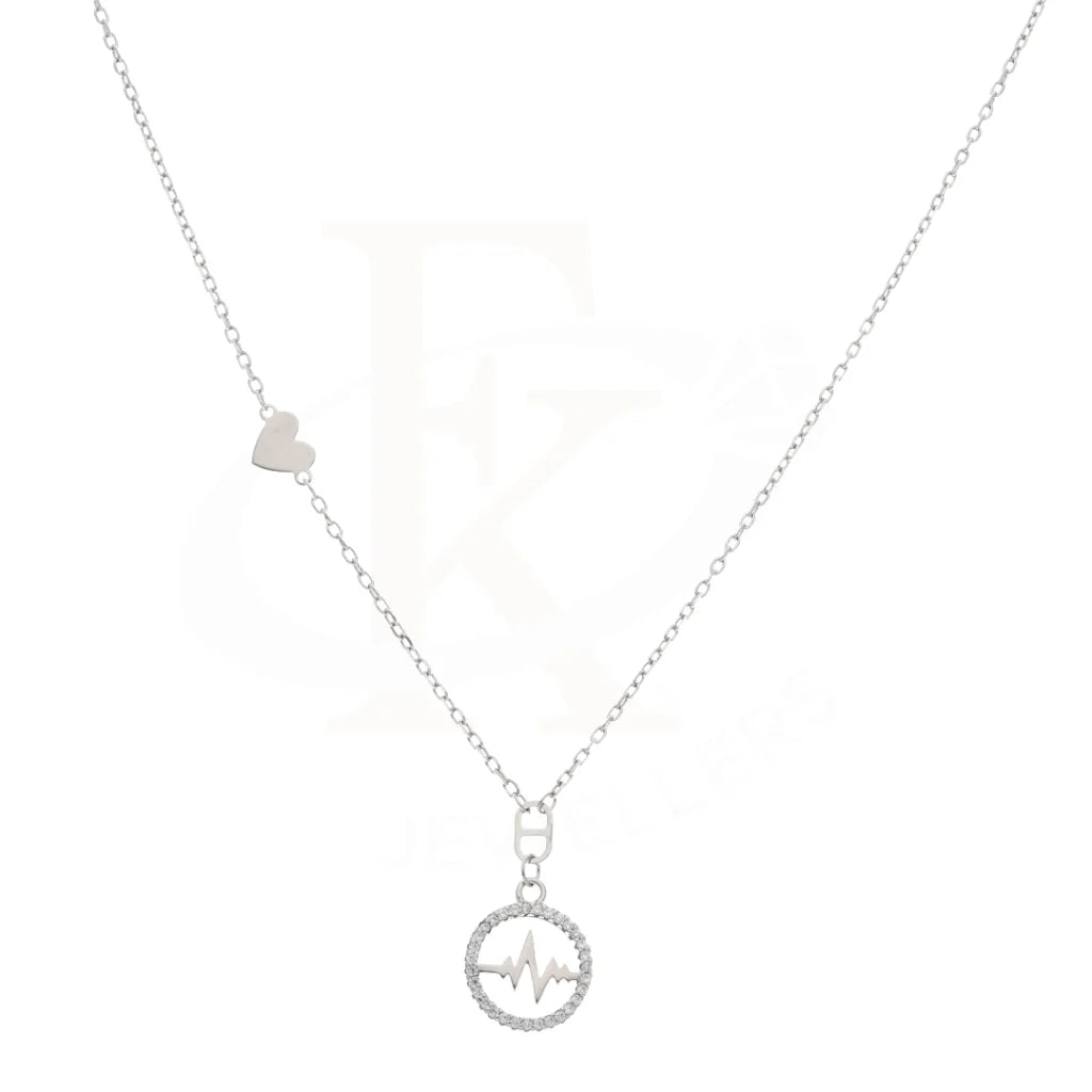 Sterling Silver 925 Round With Lifeline Necklace - Fkjnklsl5884 Necklaces