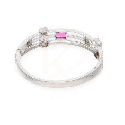 Sterling Silver 925 Pink Zircon Bangle - Fkjbngsl7919 Bangles