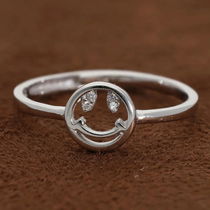 Italian Silver 925 Smiley Emoji Ring - Fkjrnsl2966 Rings