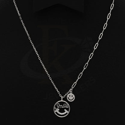 Sterling Silver 925 Smiley Pendant Necklace - Fkjnklsl5880 Necklaces