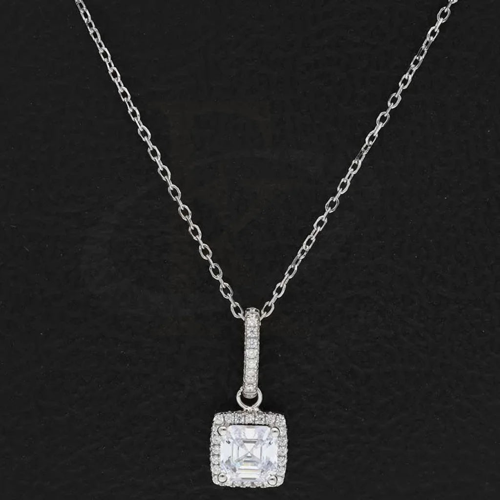 Sterling Silver 925 Solitaire Necklace - Fkjnklsl3025 Necklaces