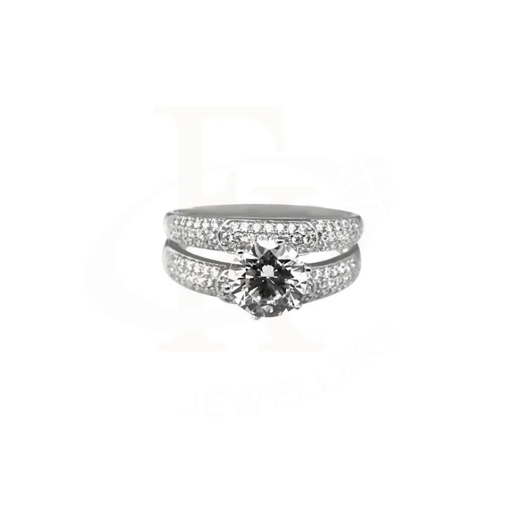 Italian Silver 925 Solitaire Ring - Fkjrn1518 Rings