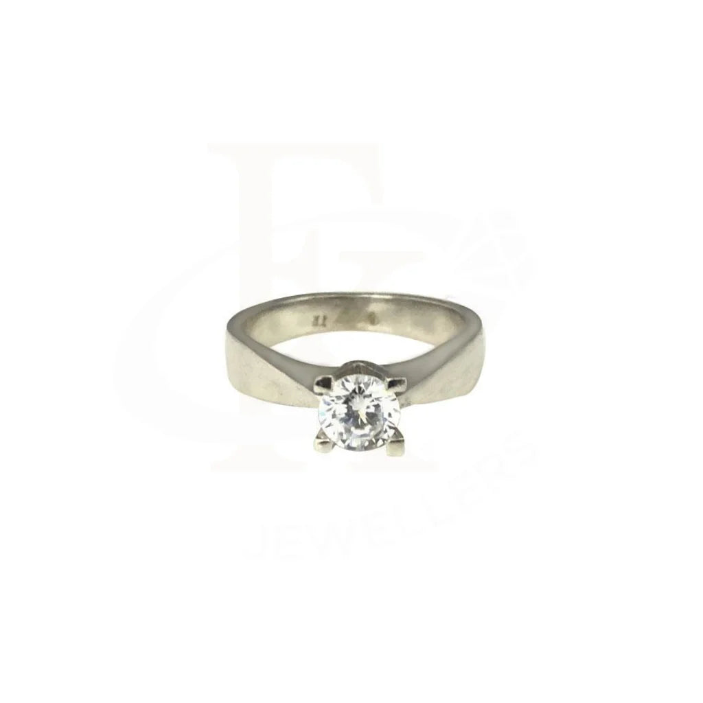 Italian Silver 925 Solitaire Ring - Fkjrn1536 Rings