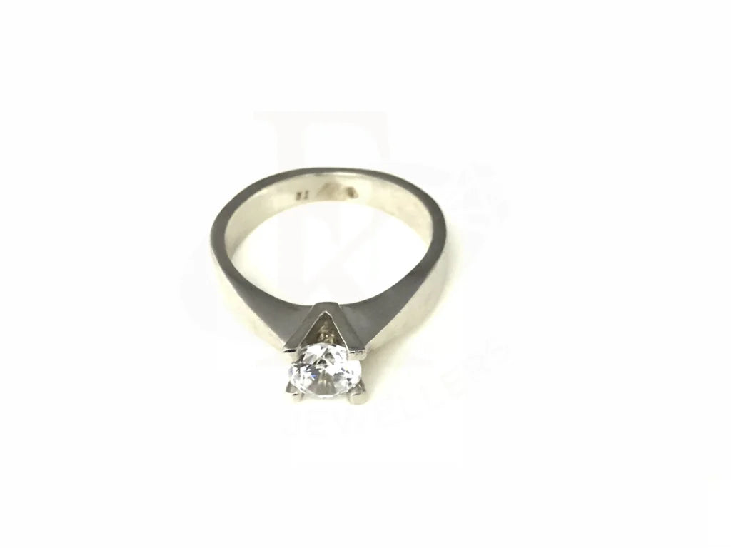 Italian Silver 925 Solitaire Ring - Fkjrn1536 Rings