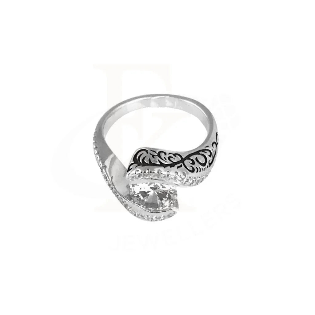 Italian Silver 925 Solitaire Ring - Fkjrn1776 Rings